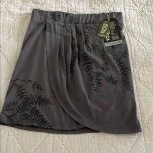 Toad&Co Black Wrap Mini Skirt Casual Size Small